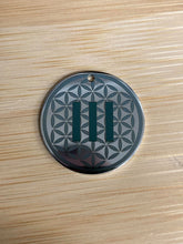 Load image into Gallery viewer, Sacred geometry pendant tuned to 111Hz for calm, relaxation, and harmony.