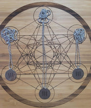 Load image into Gallery viewer, Sacred geometry pendant tuned to 111Hz for calm, relaxation, and harmony.