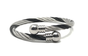 Two-Toned Twisted Expander Bracelet