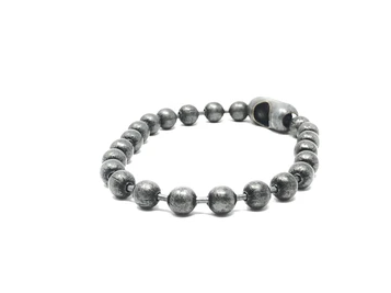 Gunmetal Beaded Bracelet- 432hz